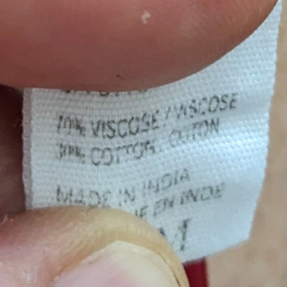 Element white embroidered viscose/cotton boho racerback top Sz M/L - Picture 7 of 9